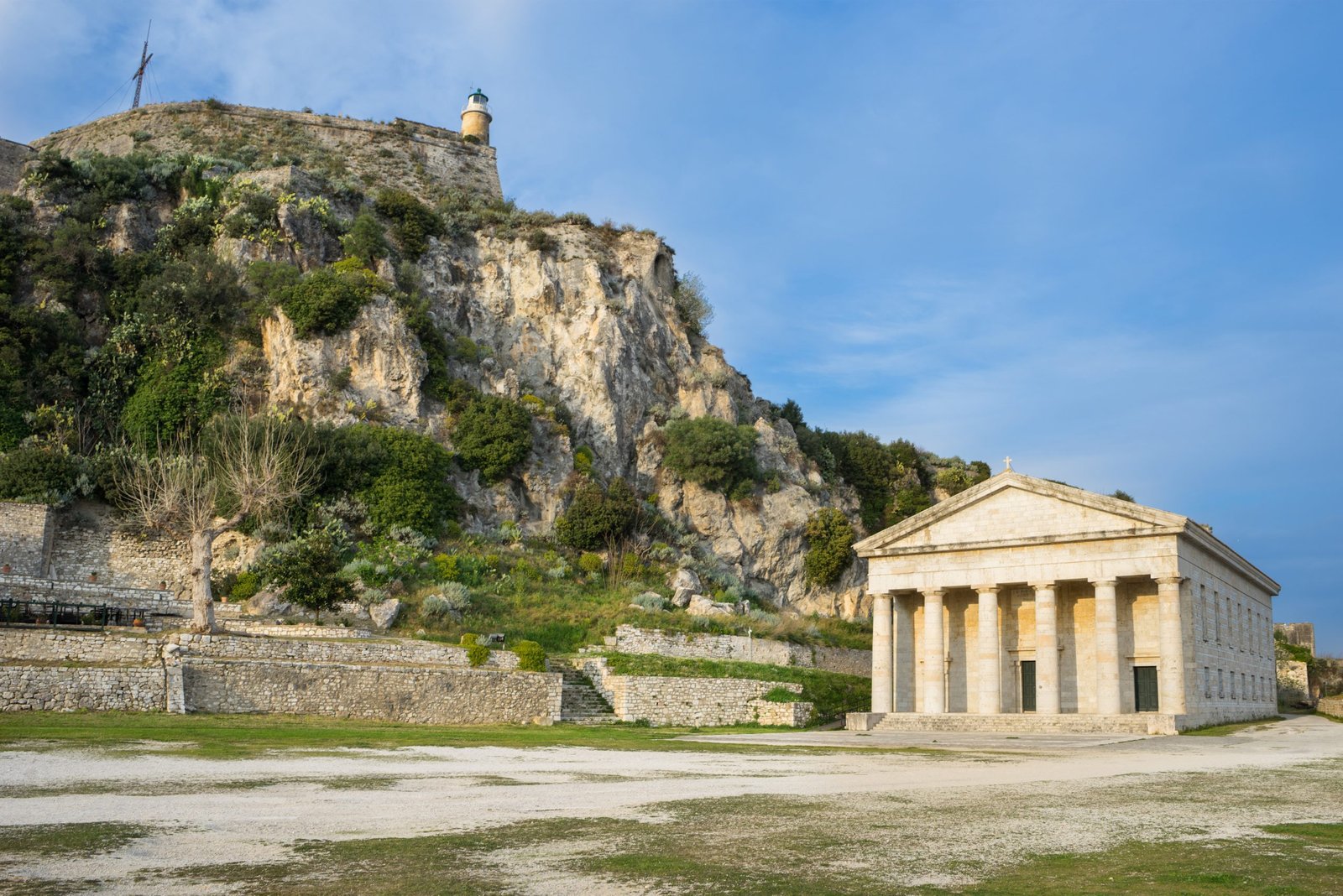 Church of Saint George, in the Old Fortress at Corfu island, Gre