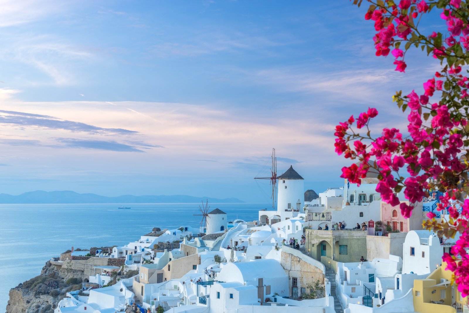 View on Oia in Santorini