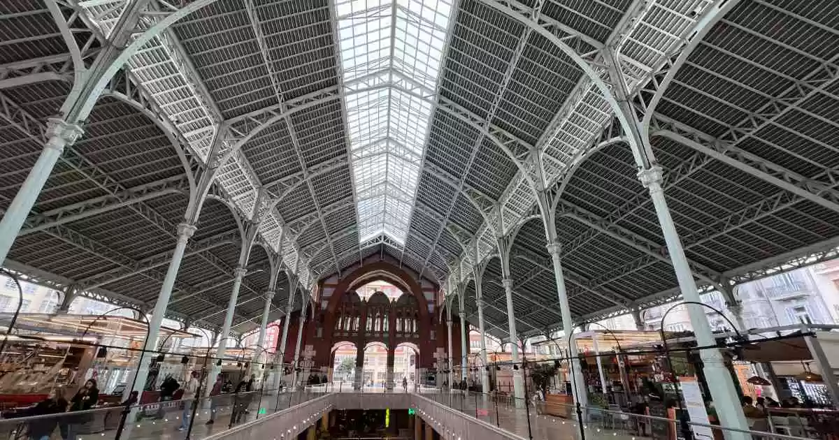 a large building with a glass roof