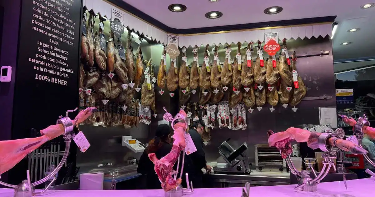 meat in a store