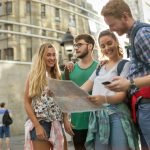 Young students on a travelling adventure