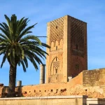 Hassan tower in rabat morocco