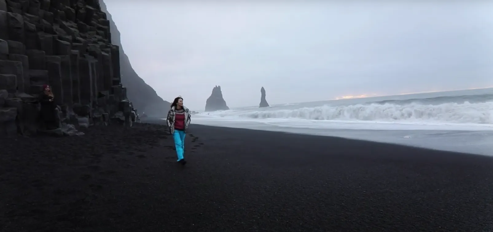 Black Sand Beaches in Iceland's South Coast