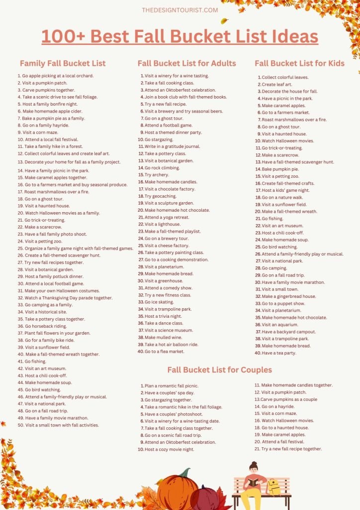 100 Best Fall Bucket List Ideas scaled