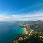 Aerial view from Kata & Karon beach viewpoint, Phuket, Thailand