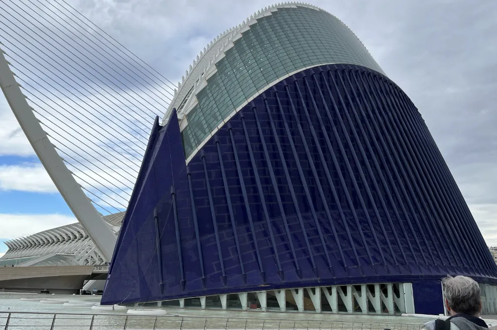 Agora Building designed by Santiago Calatrava