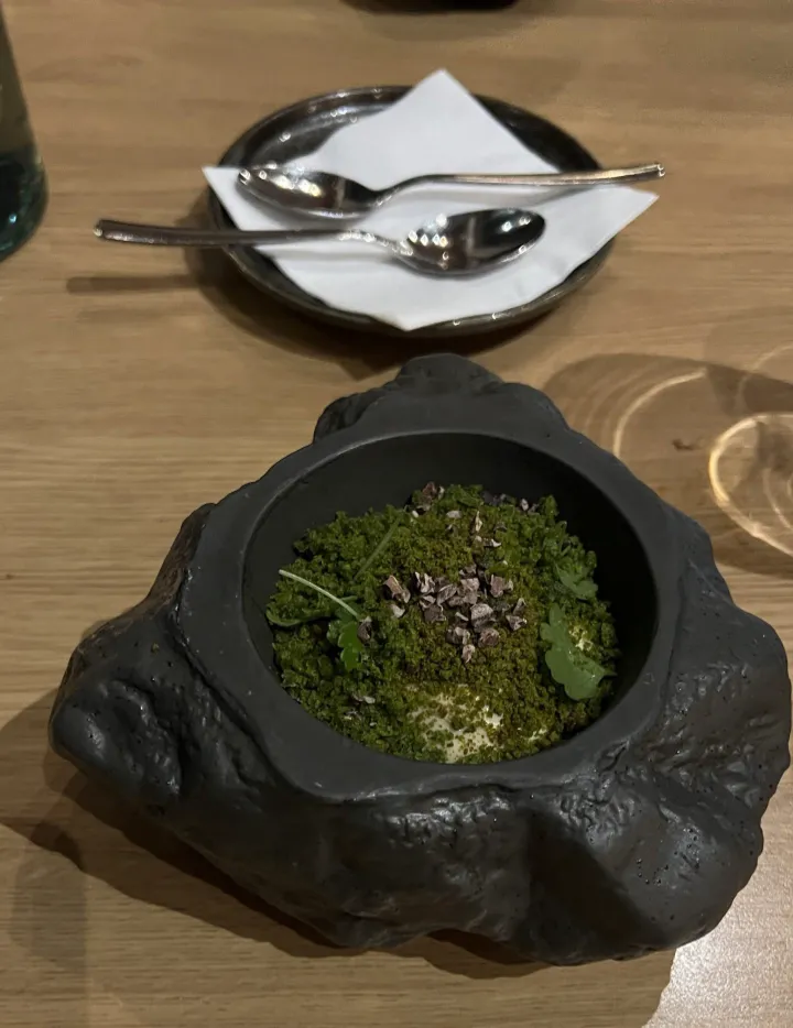 Lava Soup dish in Hotel Husafell in Iceland