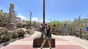 Karen in True Equator Line in Ecuador