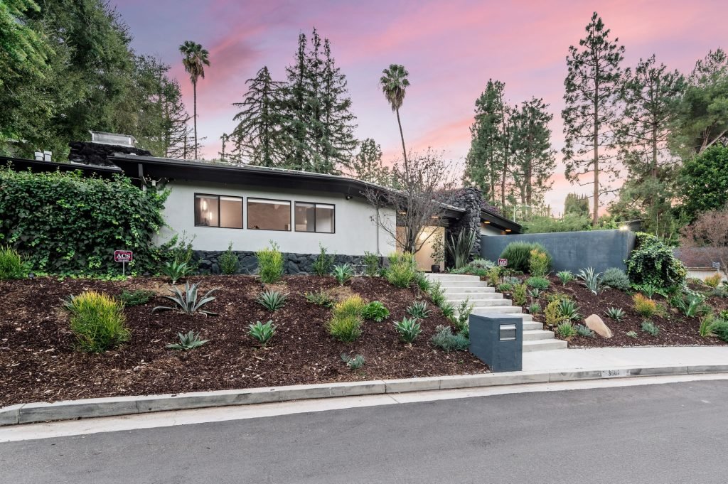 Exterior shot of a luxury home