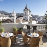 Rooftop view of Casa Gangotena Boutique Hotel - one of the best hotels in Quito Ecuador