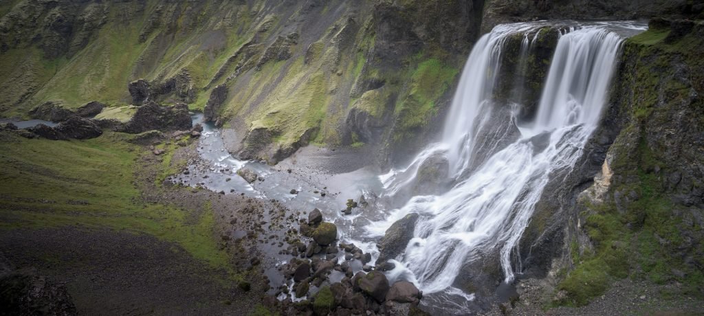 Fagrifoss waterfall in Iceland