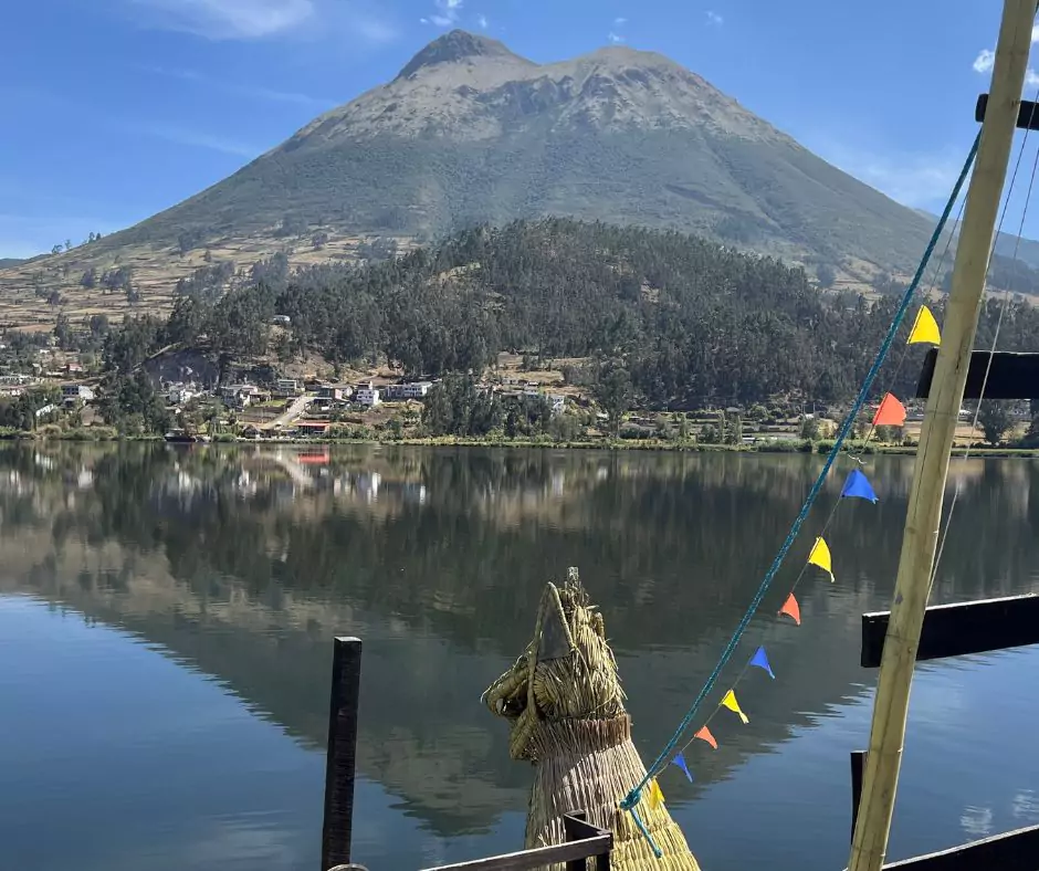 Lake San Pablo in Ecuador 