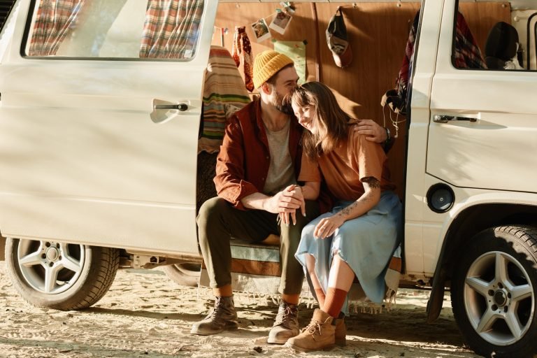 Couple travelling together