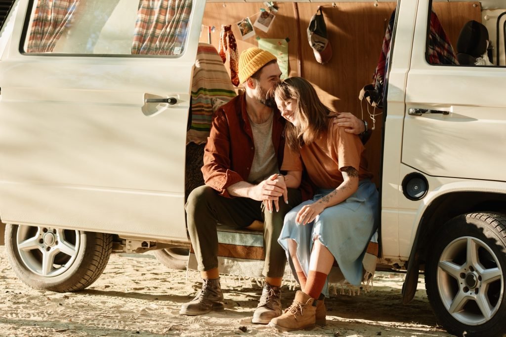 Couple travelling together