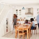 Interior Of Busy Family Home With Blurred Figures