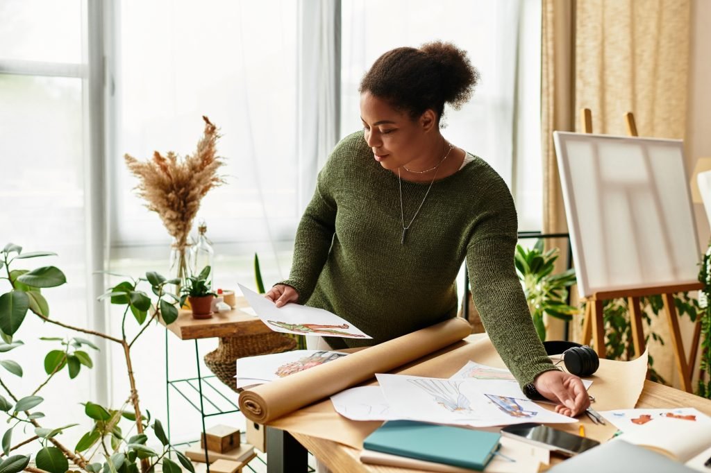 Crafting moments of inspiration in a serene workshop filled with natural light