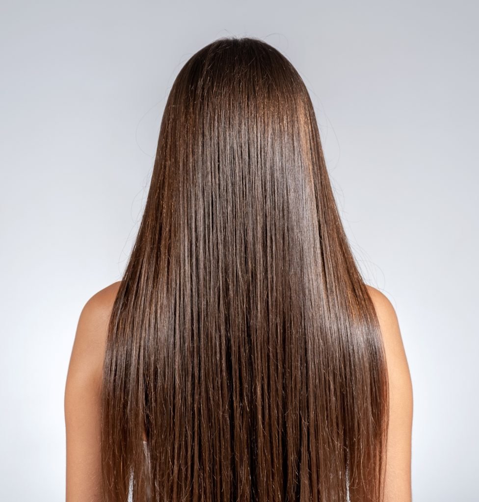 Portrait of a woman with a beautiful long hair.