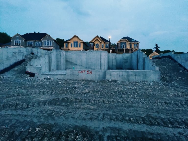 A foundation for a new house