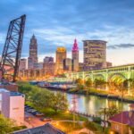Cleveland, Ohio, USA Skyline