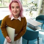 Portrait of smart woman ready for work