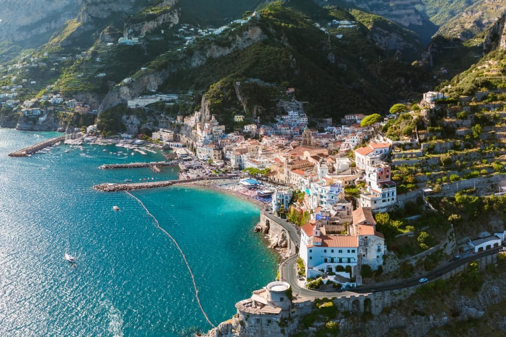 seacoast of amalfi in summer amalfi coast
