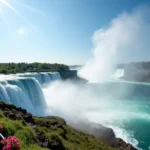 american view of niagara falls comparing unique attractions