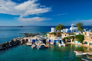 Mandrakia village in Milos island, Greece