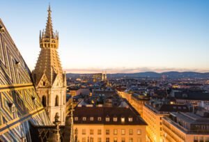 stephansdom cathedral and aerial view over vienna 2025 01 08 02 31 44 utc