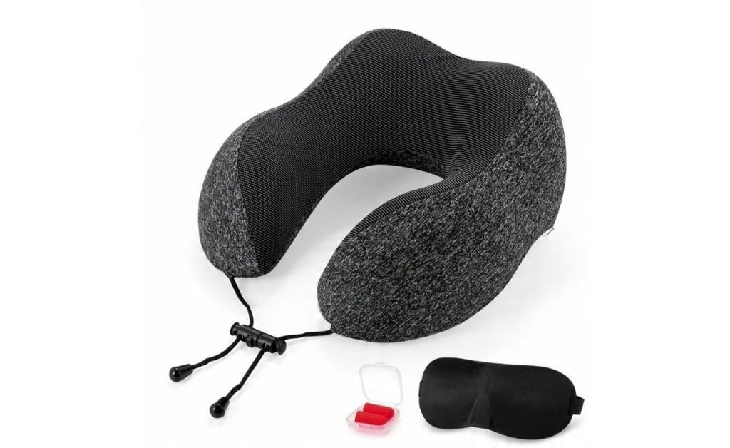 Jeoa memory foam travel neck pillow
