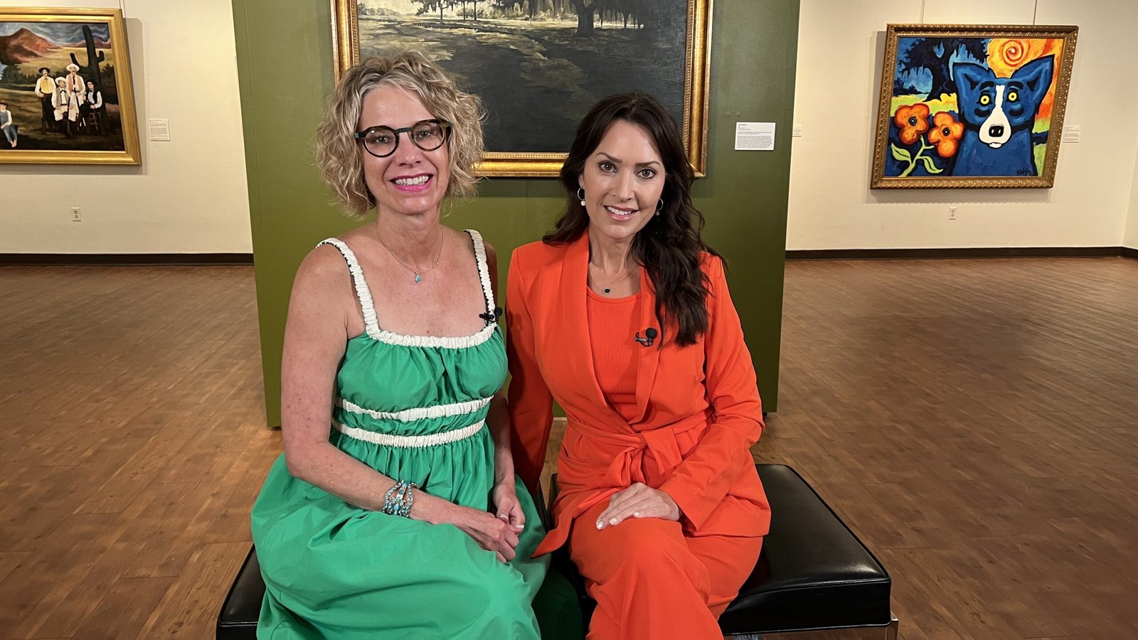 Travel journalist Karen LeBlanc interviews Wendy Rodrigue Magnus, widow of artist George Rodrigue, in Louisiana